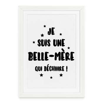 Belle-Mère - Belle Mere - Maman - Mariage - Bébé - Framed poster (27 × 37 cm) - white - Front