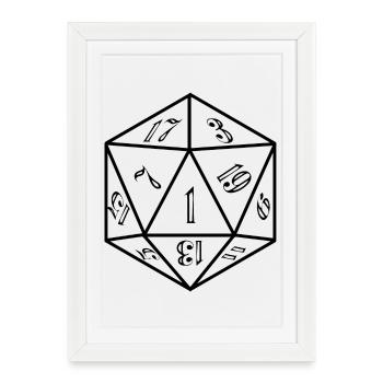 W20 Best Sample Be A Hero RPG - Framed poster (27 × 37 cm) - white - Front