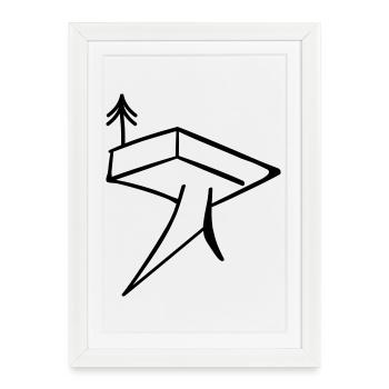 Trifels - Affiche encadrée (27 × 37 cm) - blanc - Devant