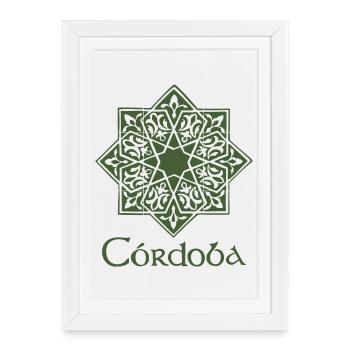 Cordoue 2 (vert) - Affiche encadrée (27 × 37 cm) - blanc - Devant