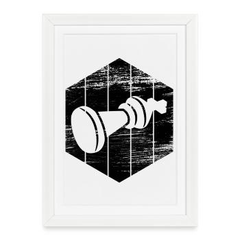 Pièce - Affiche encadrée (27 × 37 cm) - blanc - Devant