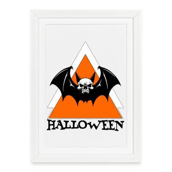 Halloween - Framed poster (27 × 37 cm) - white - Front