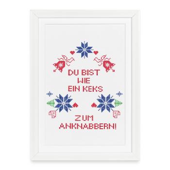 Advent, gingerbread - Framed poster (27 × 37 cm) - white - Front