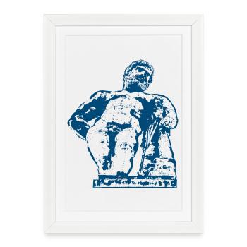 Hercule - Affiche encadrée (27 × 37 cm) - blanc - Devant