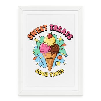 Sweet treats - Framed poster (27 × 37 cm) - white - Front