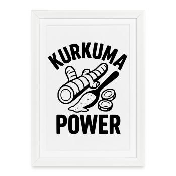 Turmeric Power - Framed poster (27 × 37 cm) - white - Front