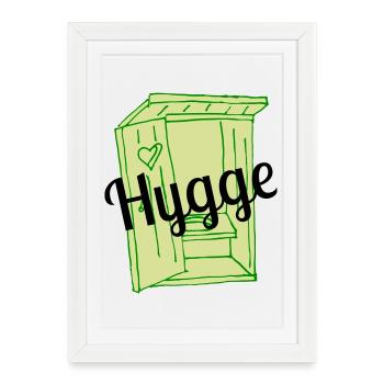 Hygge - Framed poster (27 × 37 cm) - white - Front
