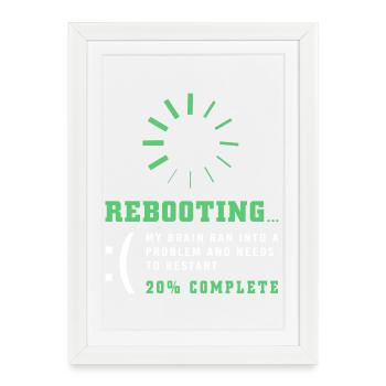 Brain injury stroke - Framed poster (27 × 37 cm) - white - Front
