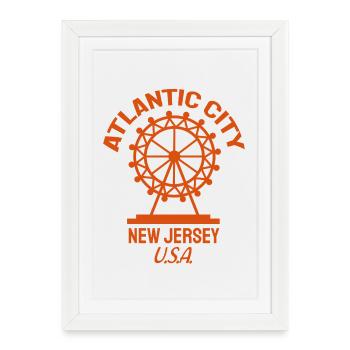 Atlantic City - Est. 1854 - New Jersey - USA - Framed poster (27 × 37 cm) - white - Front