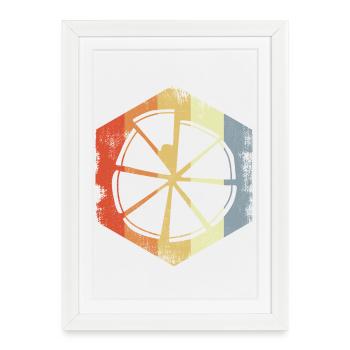 Classic pizza - Framed poster (27 × 37 cm) - white - Front