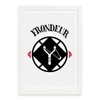 Slinger Emblem - Framed poster (27 × 37 cm) - white - Front