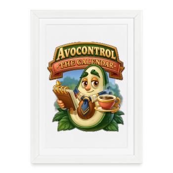 Avocontrol Le Calendrier - Affiche encadrée (27 × 37 cm) - blanc - Devant
