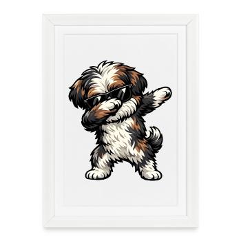 Dabing de Bolonka Zwetna - Affiche encadrée (27 × 37 cm) - blanc - Devant