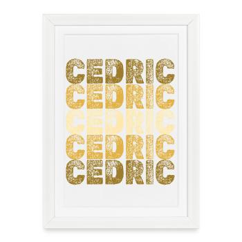 Cedric en tant qu’autochtone - Affiche encadrée (27 × 37 cm) - blanc - Devant