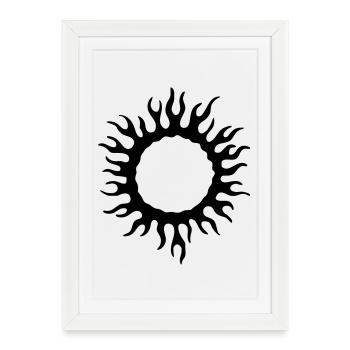 Circuit de flamme - Affiche encadrée (27 × 37 cm) - blanc - Devant
