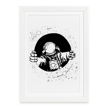 Astronaut - Affiche encadrée (27 × 37 cm) - blanc - Devant