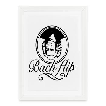 Bach Flip - Framed poster (27 × 37 cm) - white - Front
