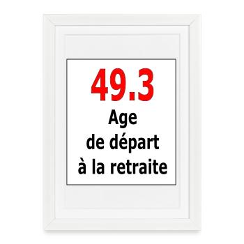 49.3 - Affiche encadrée (27 × 37 cm) - blanc - Devant
