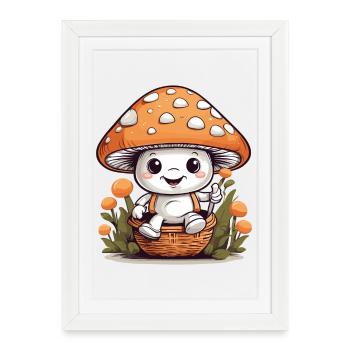 Sweet Toadstool - Framed poster (27 × 37 cm) - white - Front