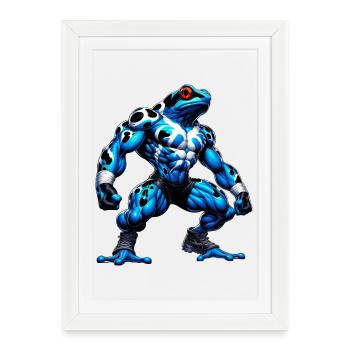 Poison dart frog - Framed poster (27 × 37 cm) - white - Front