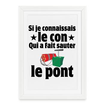 septième compagnie, 7ème compagnie, Pitivier - Affiche encadrée (27 × 37 cm) - blanc - Devant