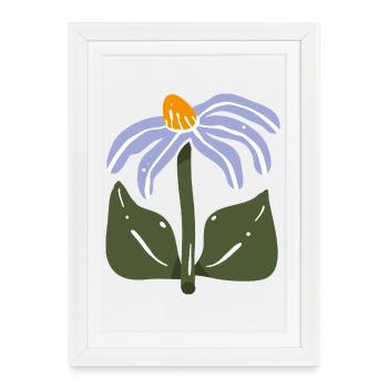 Stylized Wildflower - Framed poster (27 × 37 cm) - white - Front