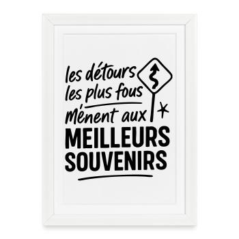 Illustration Éco-Responsable Nature - Affiche encadrée (27 × 37 cm) - blanc - Devant