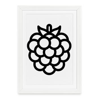 mulberry - Framed poster (27 × 37 cm) - white - Front