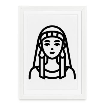 pharaon - Affiche encadrée (27 × 37 cm) - blanc - Devant