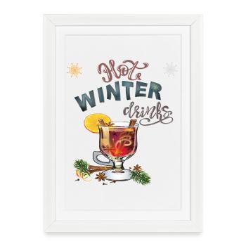 winter - Framed poster (27 × 37 cm) - white - Front