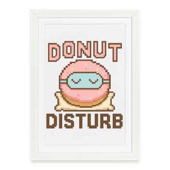 Donut Disturb – Sweet Sleep Mode - Framed poster (27 × 37 cm) - white - Front