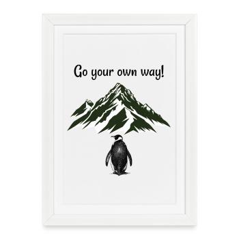 Va à ta façon ! - Affiche encadrée (27 × 37 cm) - blanc - Devant