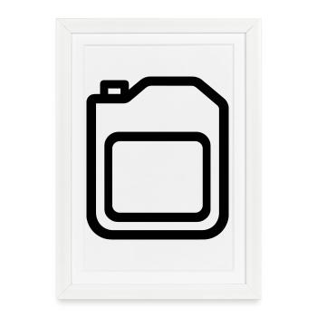 canister - Framed poster (27 × 37 cm) - white - Front