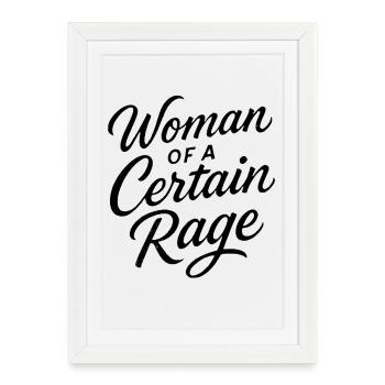 Femme d’une certaine rage pour les femmes - Affiche encadrée (27 × 37 cm) - blanc - Devant