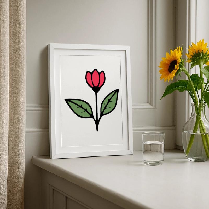 Muttertags Geschenk Mutter Muttertag Geschenkidee  Gerahmtes Poster (27 × 37 cm)