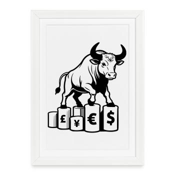 Belleger Taurus - Framed poster (27 × 37 cm) - white - Front