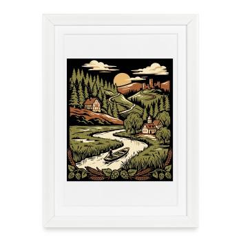 70s Nature Vintage - Framed poster (27 × 37 cm) - white - Front