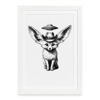 Maillot de Roadrunner pour fans de western Fans de science-fiction - Affiche encadrée (27 × 37 cm) - blanc - Devant