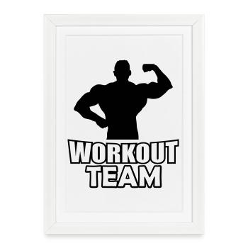 workout_team- - Affiche encadrée (27 × 37 cm) - blanc - Devant