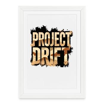 Project Drift Camouflage Racing Statement - Framed poster (27 × 37 cm) - white - Front