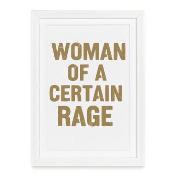 Woman with the best anger - Framed poster (27 × 37 cm) - white - Front