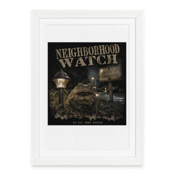 Neighborhood Watch Toad Horror Vintage LO-FI - Framed poster (27 × 37 cm) - white - Front