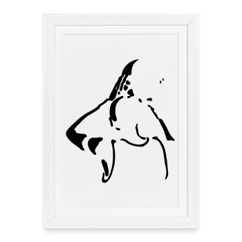 basketball - Affiche encadrée (27 × 37 cm) - blanc - Devant