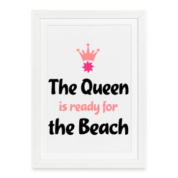beach - Framed poster (27 × 37 cm) - white - Front