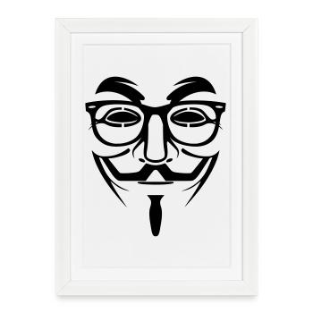 Geek Anonymous - Affiche encadrée (27 × 37 cm) - blanc - Devant