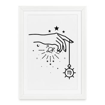 Virgo zodiac astrology - Framed poster (27 × 37 cm) - white - Front