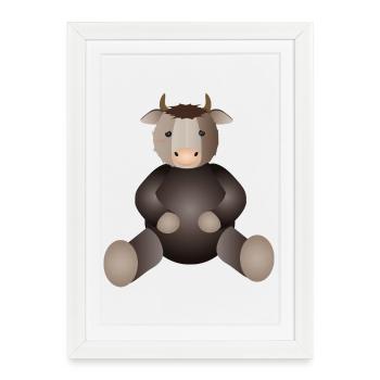 golden ox a must have for animal lovers - Framed poster (27 × 37 cm) - white - Front
