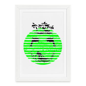 SMILEY dauphin - Affiche encadrée (27 × 37 cm) - blanc - Devant