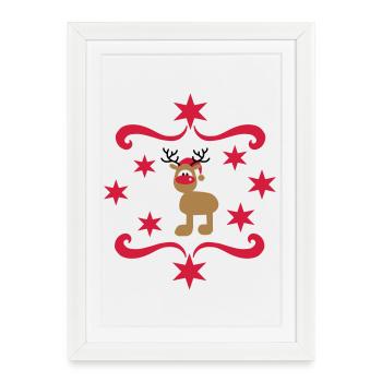 Funny gifts for Christmas - Framed poster (27 × 37 cm) - white - Front