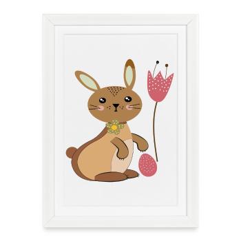 Easter Bunny - Framed poster (27 × 37 cm) - white - Front